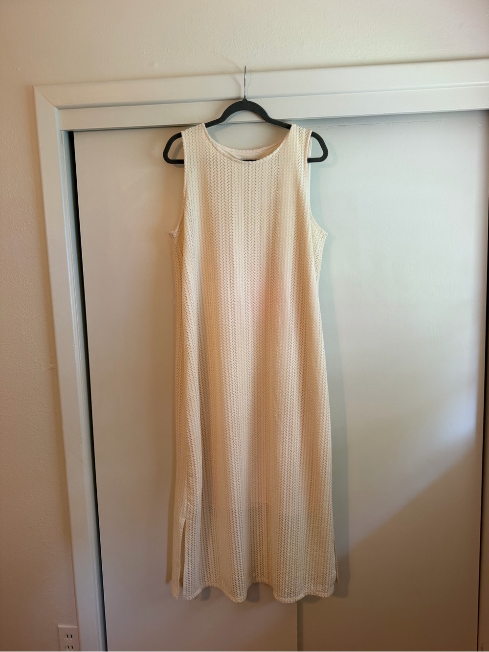 Sleeveless Cream Knit Midi Dress Dillards Investments